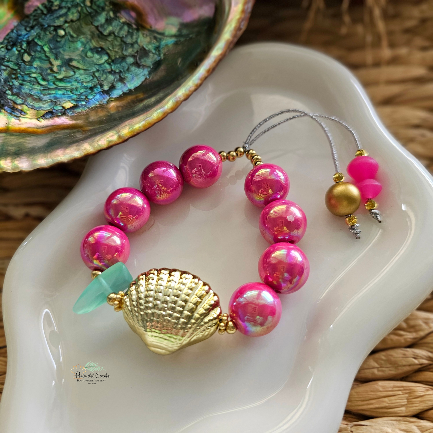 Bubble Gum Elastic Bracelet