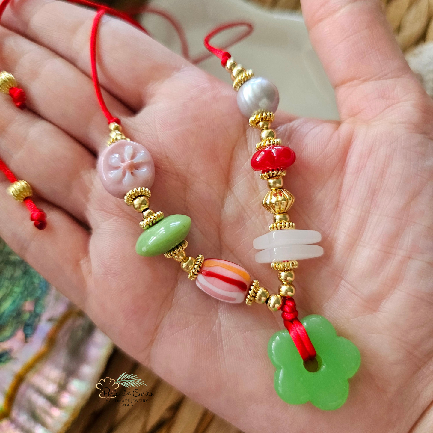 Flower Cord Necklace