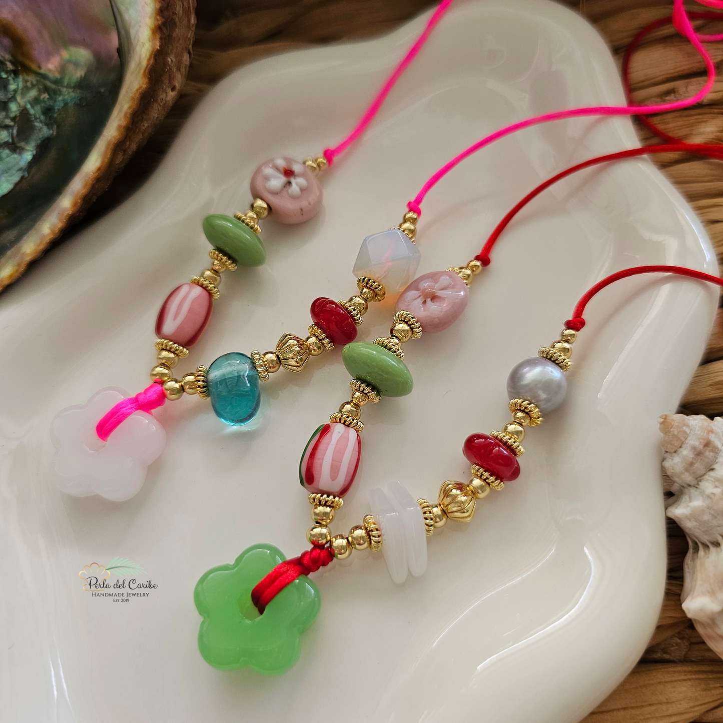 Flower Cord Necklace