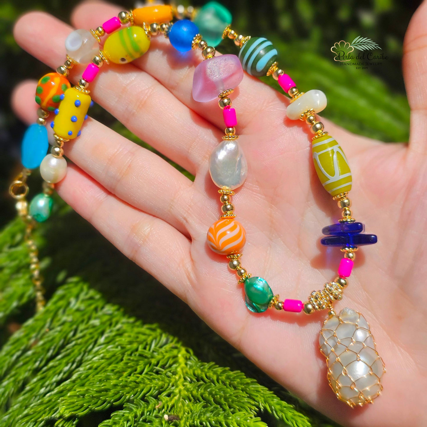 Baroque Pearl Wire Necklace