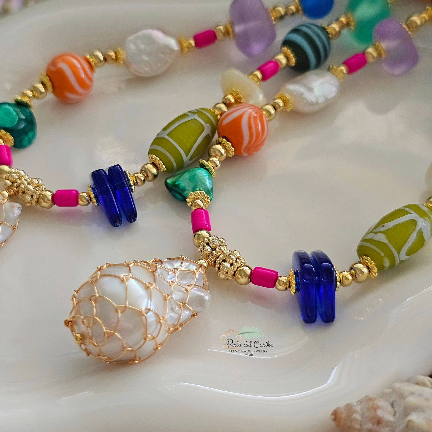 Baroque Pearl Wire Necklace