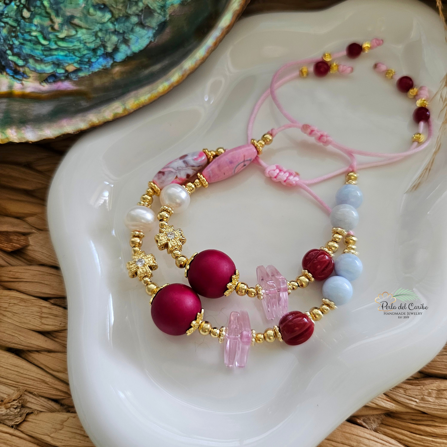 Burgandy Glam Bracelet