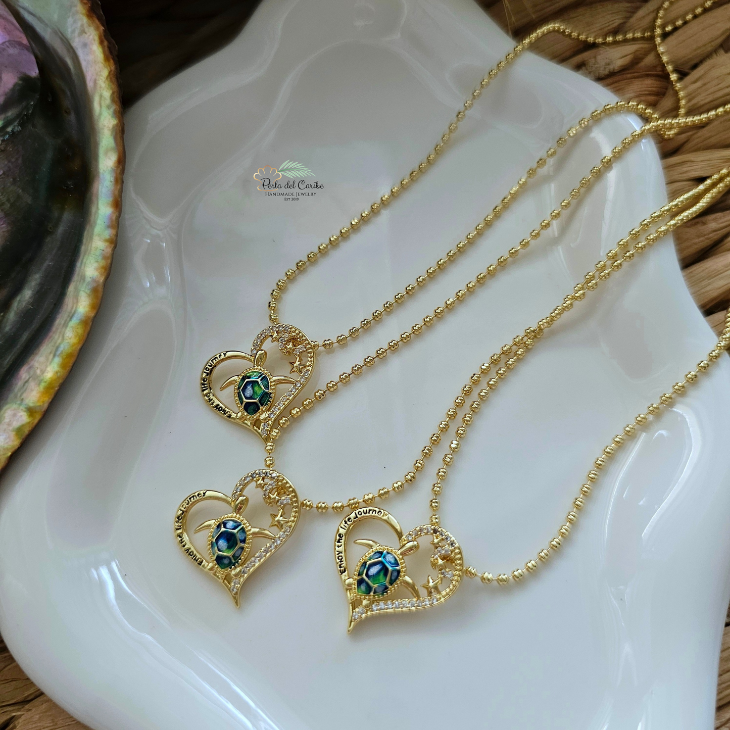 Enjoy the Life Journey Turtle Chain