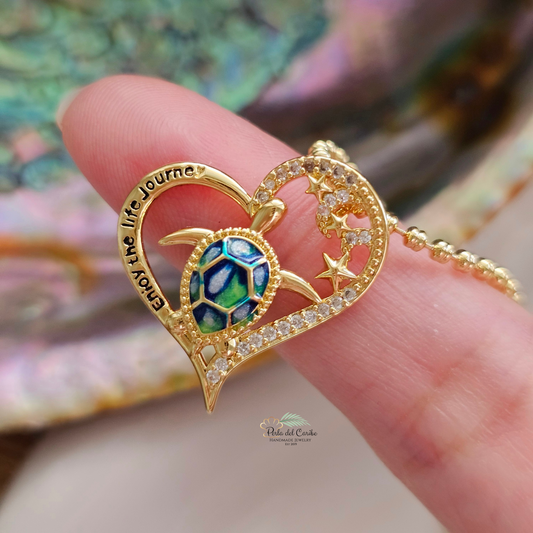 Enjoy the Life Journey Turtle Chain