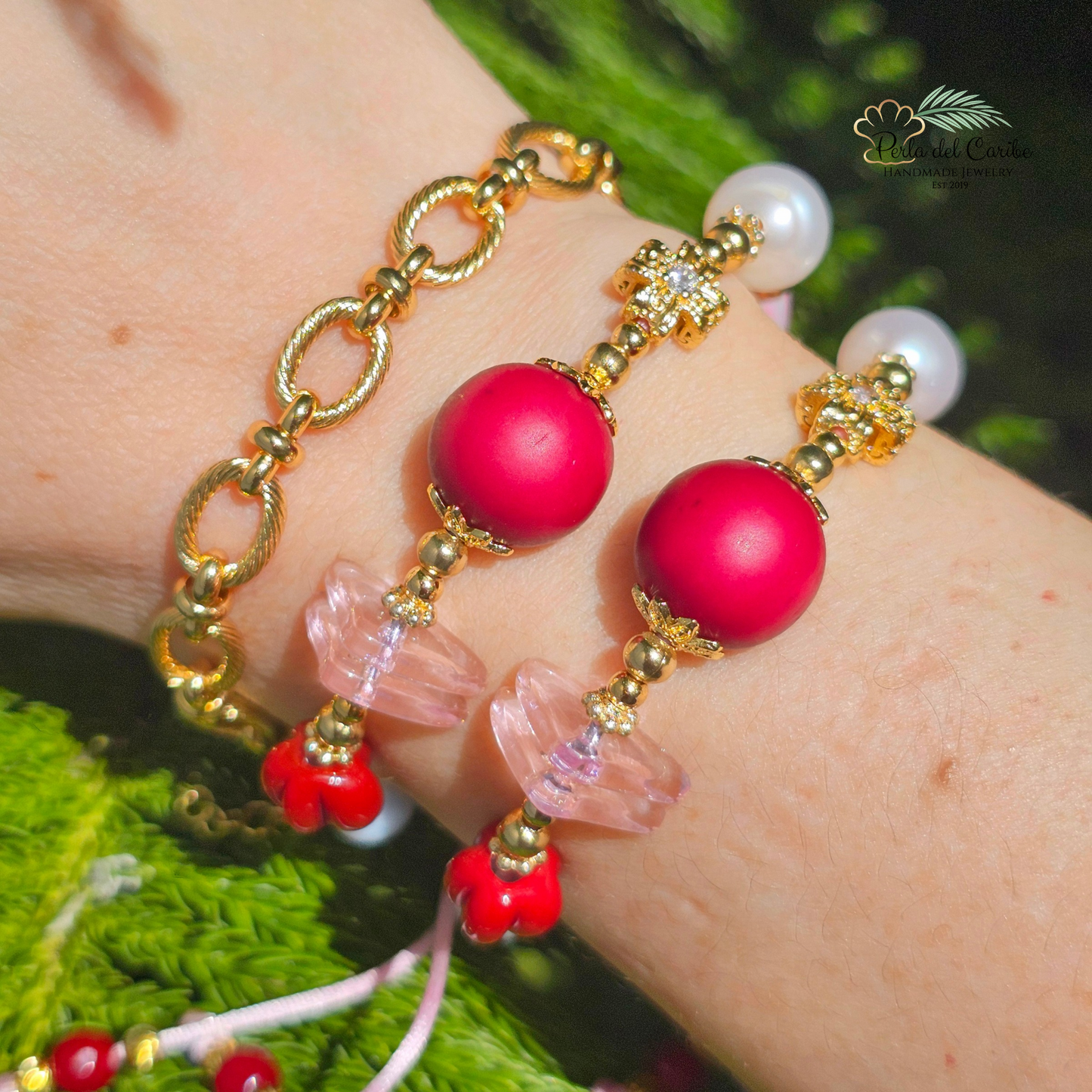 Burgandy Glam Bracelet