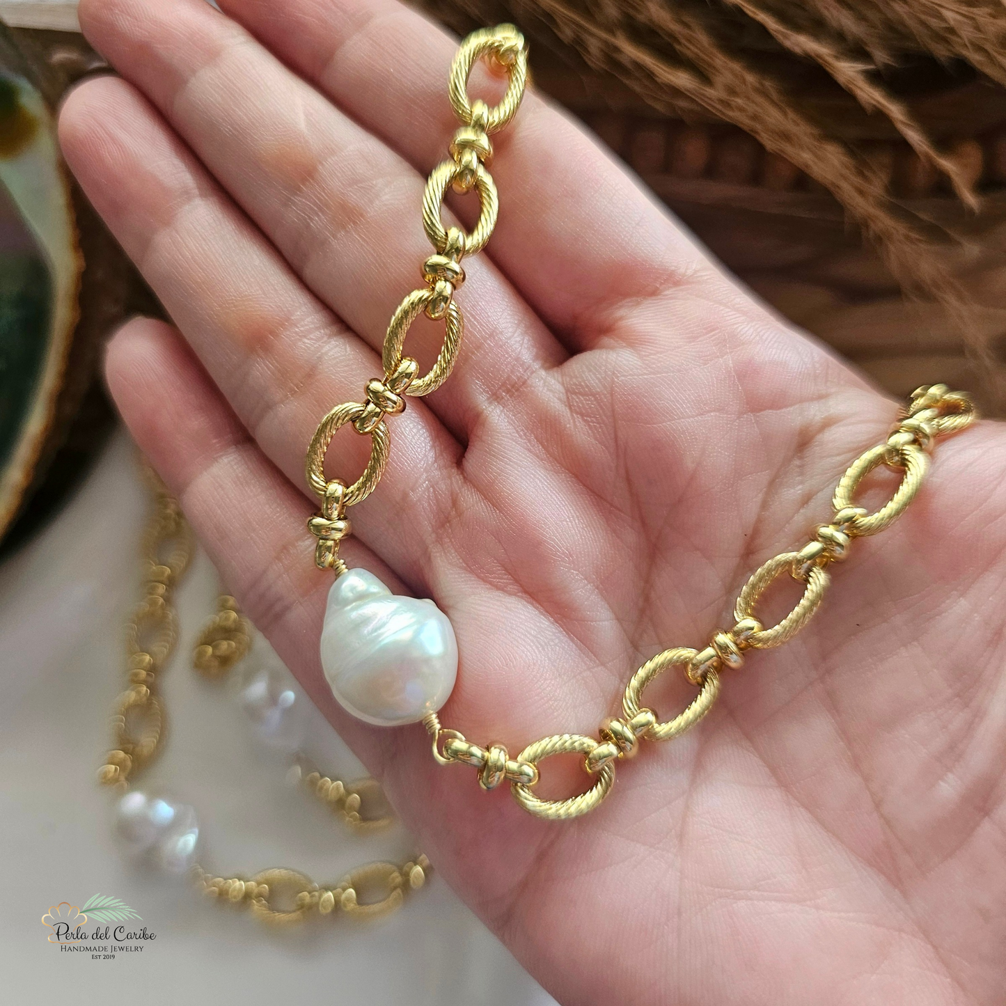 Baroque Pearl Choker
