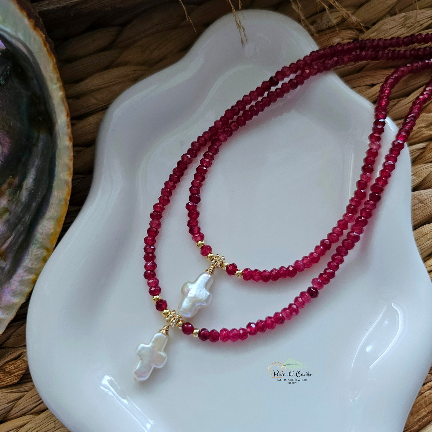 Pearl Cross Necklace