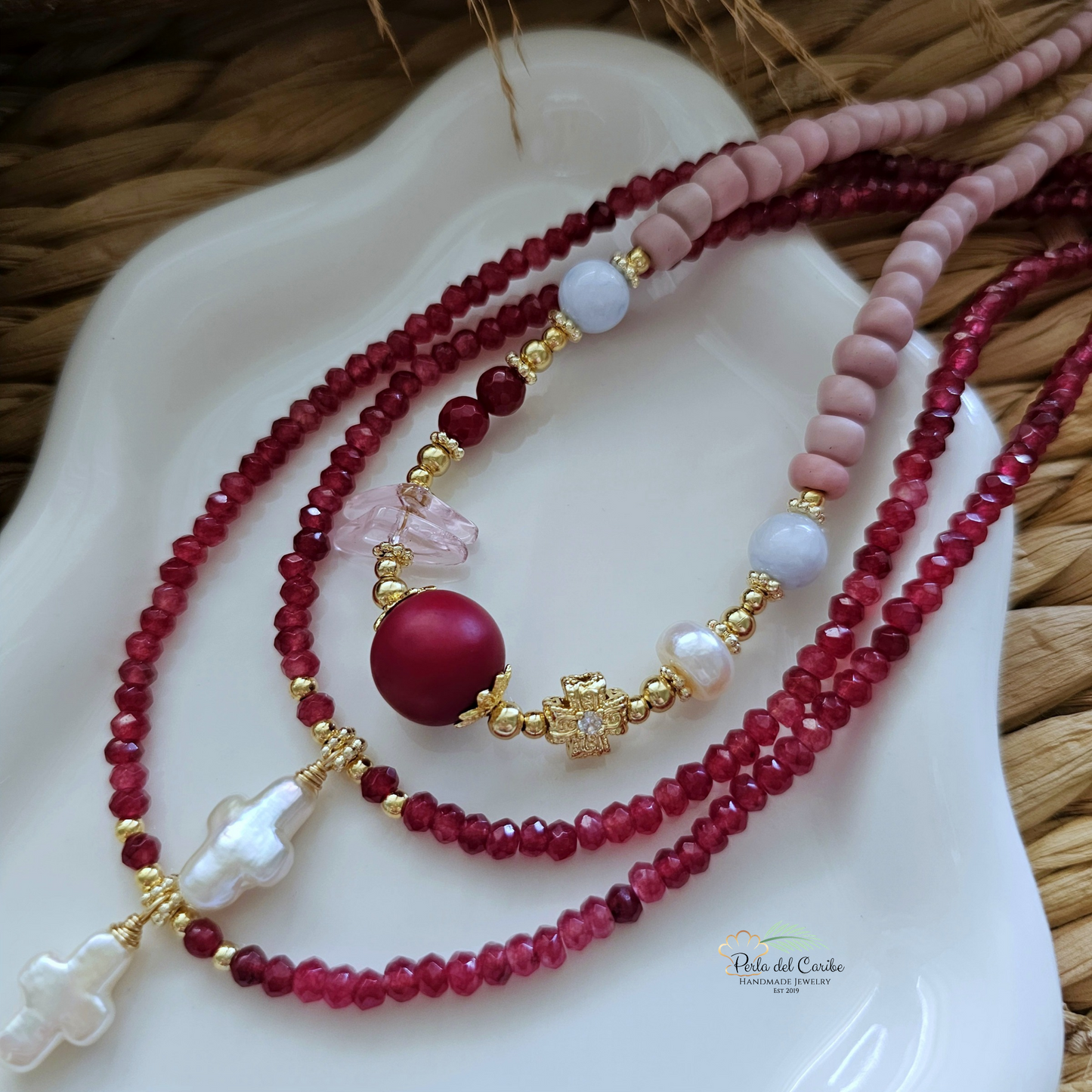 Pearl Cross Necklace