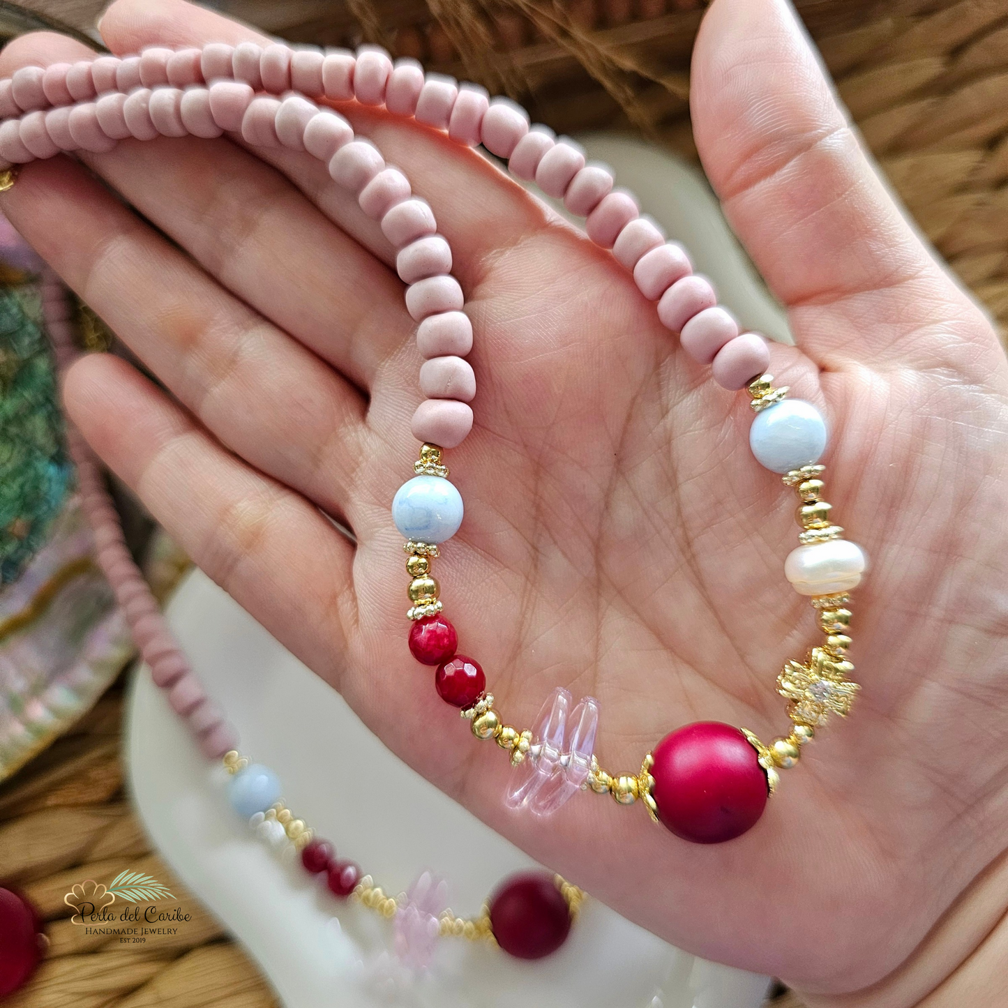Burgundy Glam Necklace