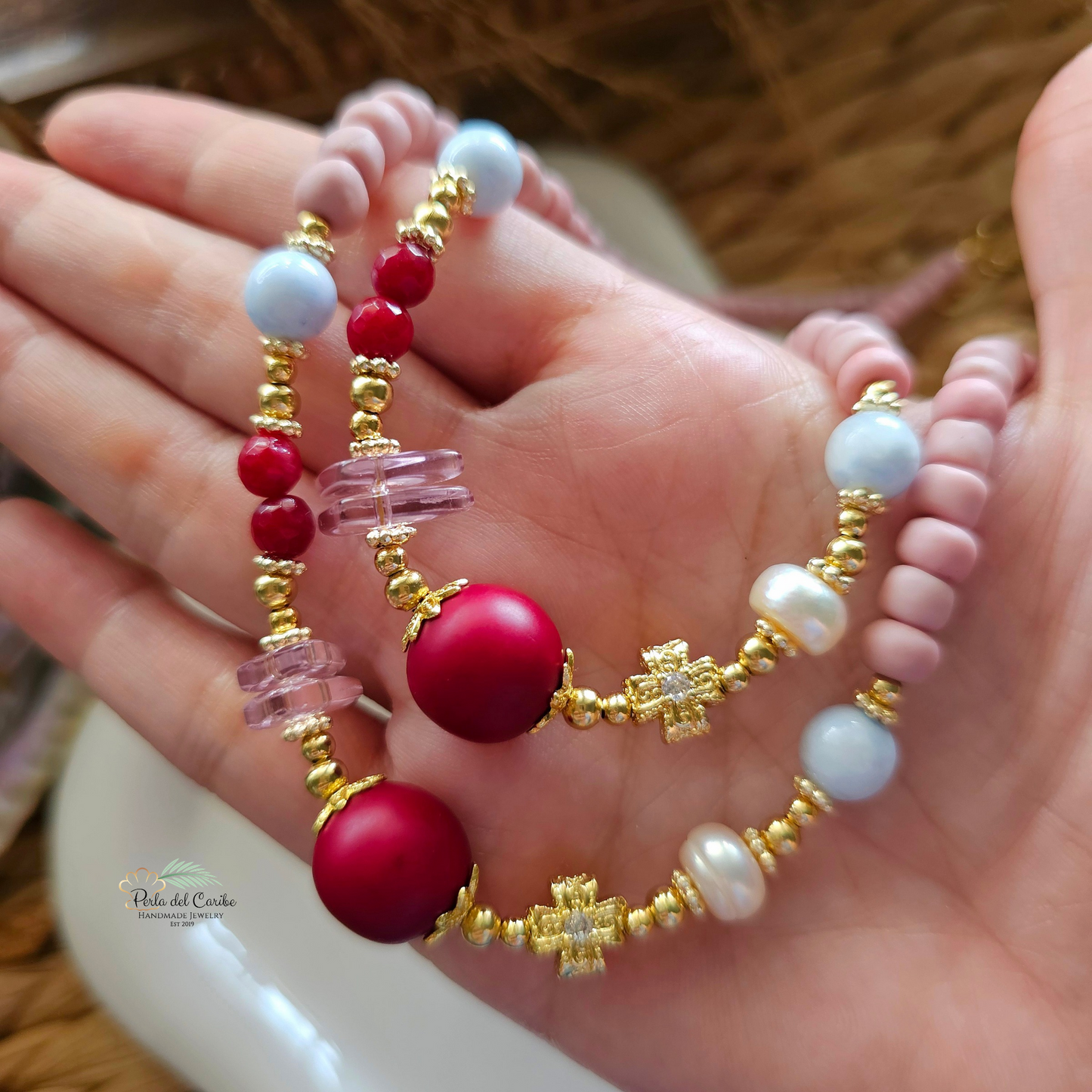 Burgundy Glam Necklace