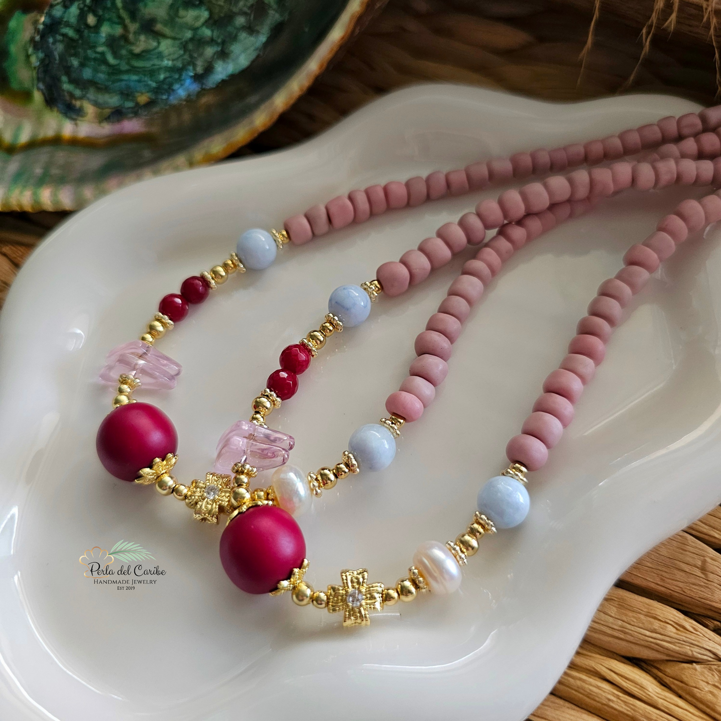 Burgundy Glam Necklace