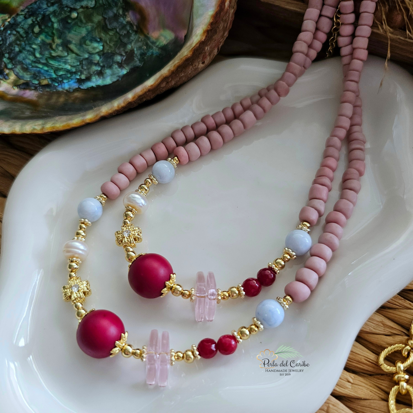 Burgundy Glam Necklace