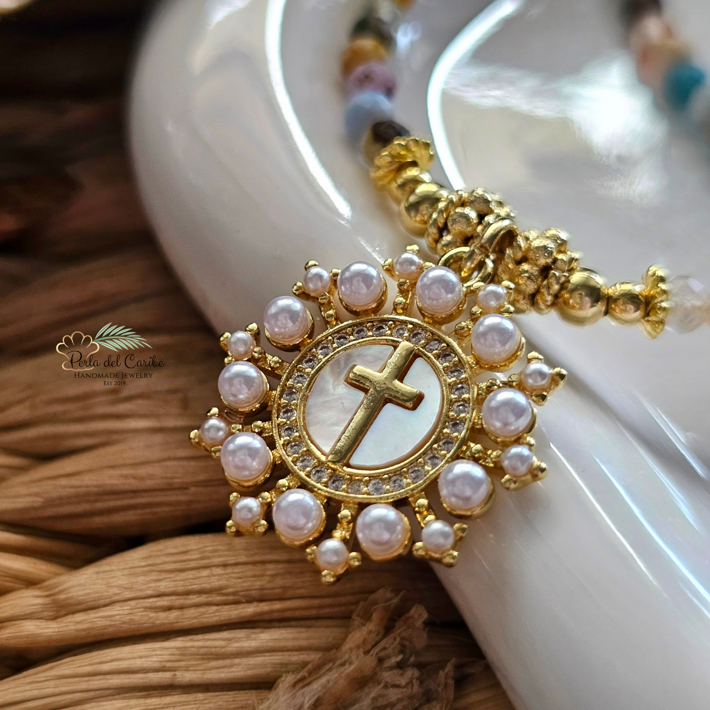 Madre Perla Gemstone Necklace