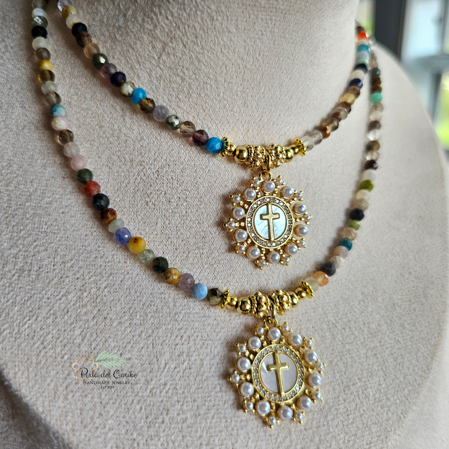 Madre Perla Gemstone Necklace
