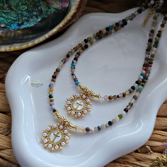 Madre Perla Gemstone Necklace