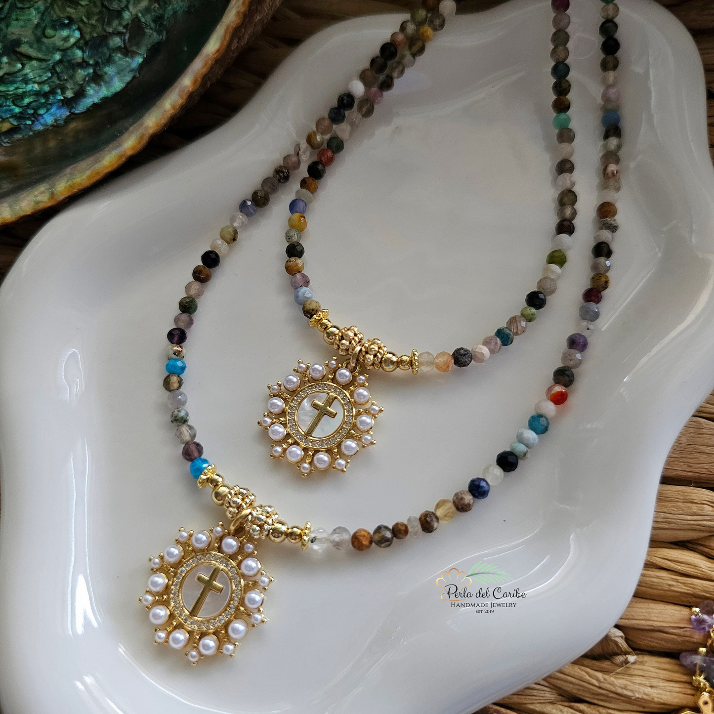 Madre Perla Gemstone Necklace