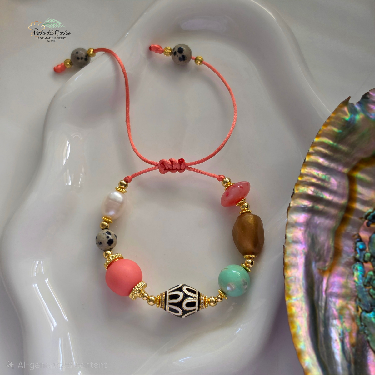 Peaches Tibetan Bracelet