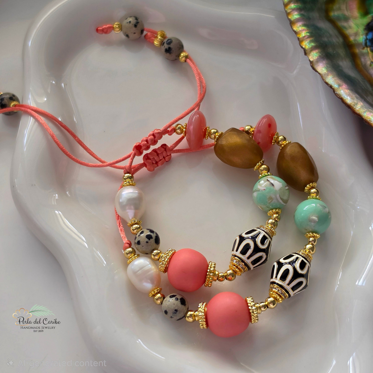 Peaches Tibetan Bracelet