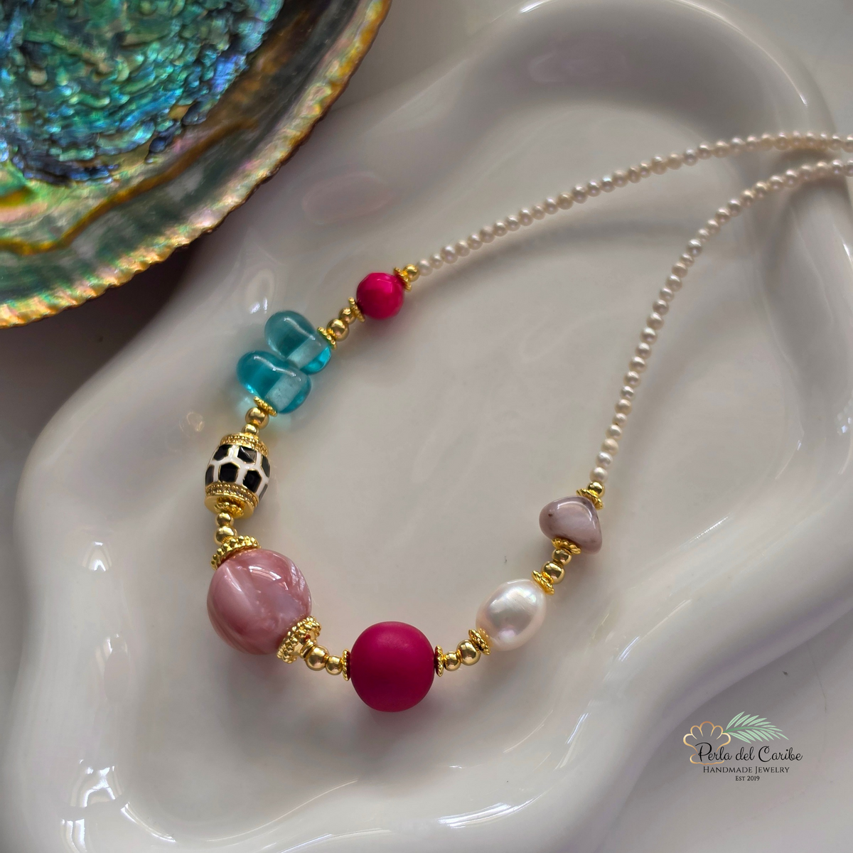 Madre Perla Tibetan Pearl Necklace