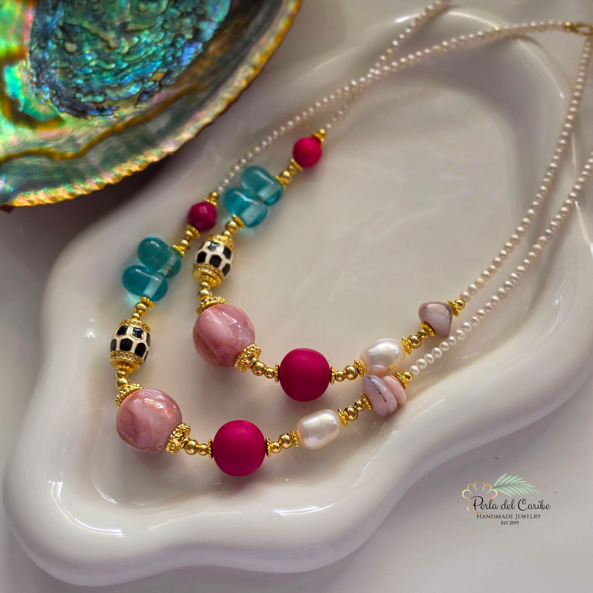 Madre Perla Tibetan Pearl Necklace