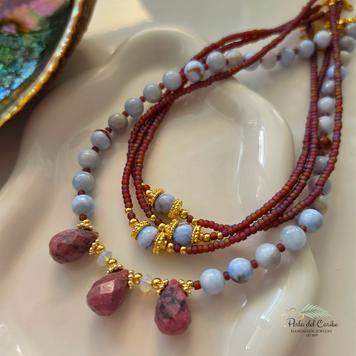 Chocolate Jade Choker