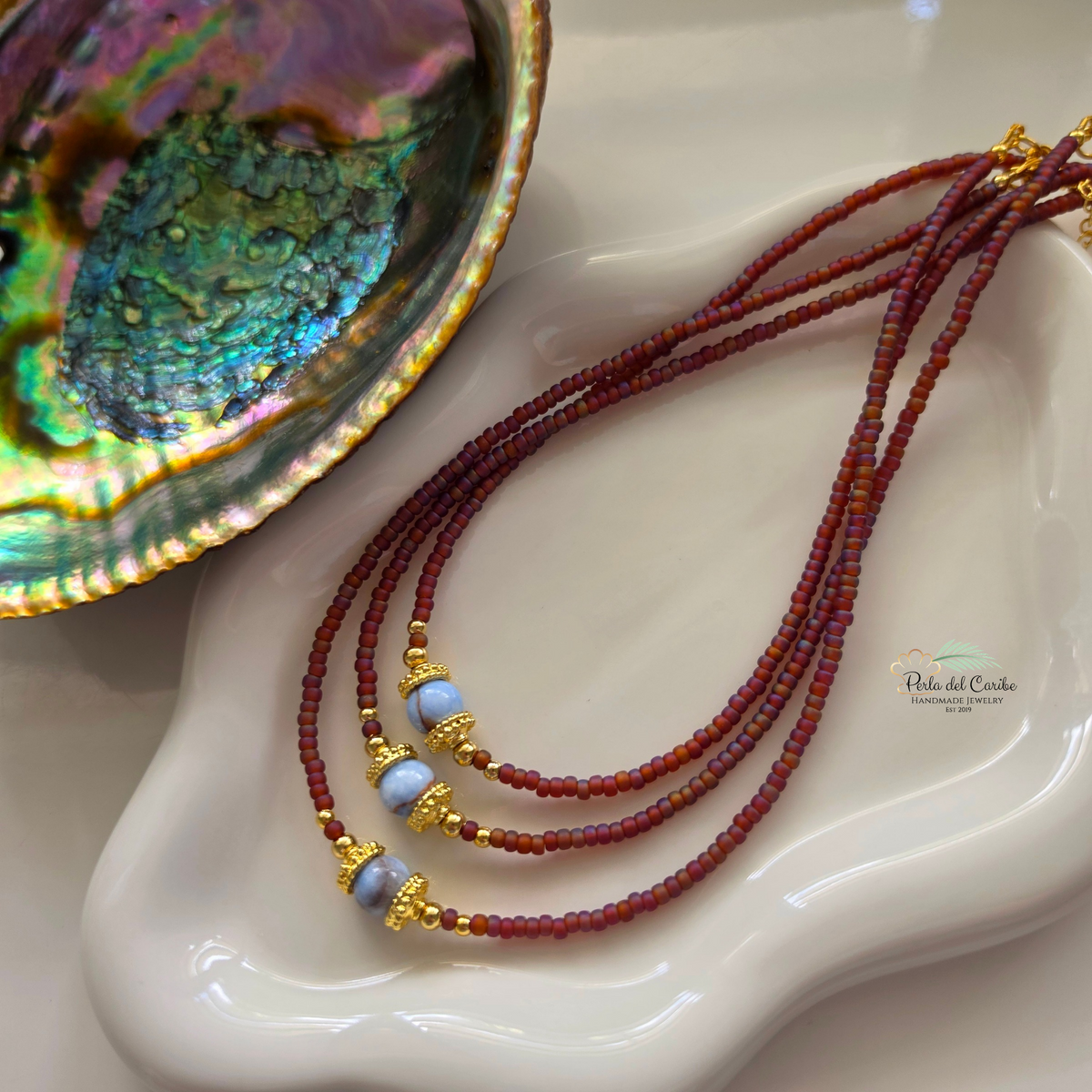 Chocolate Jade Choker