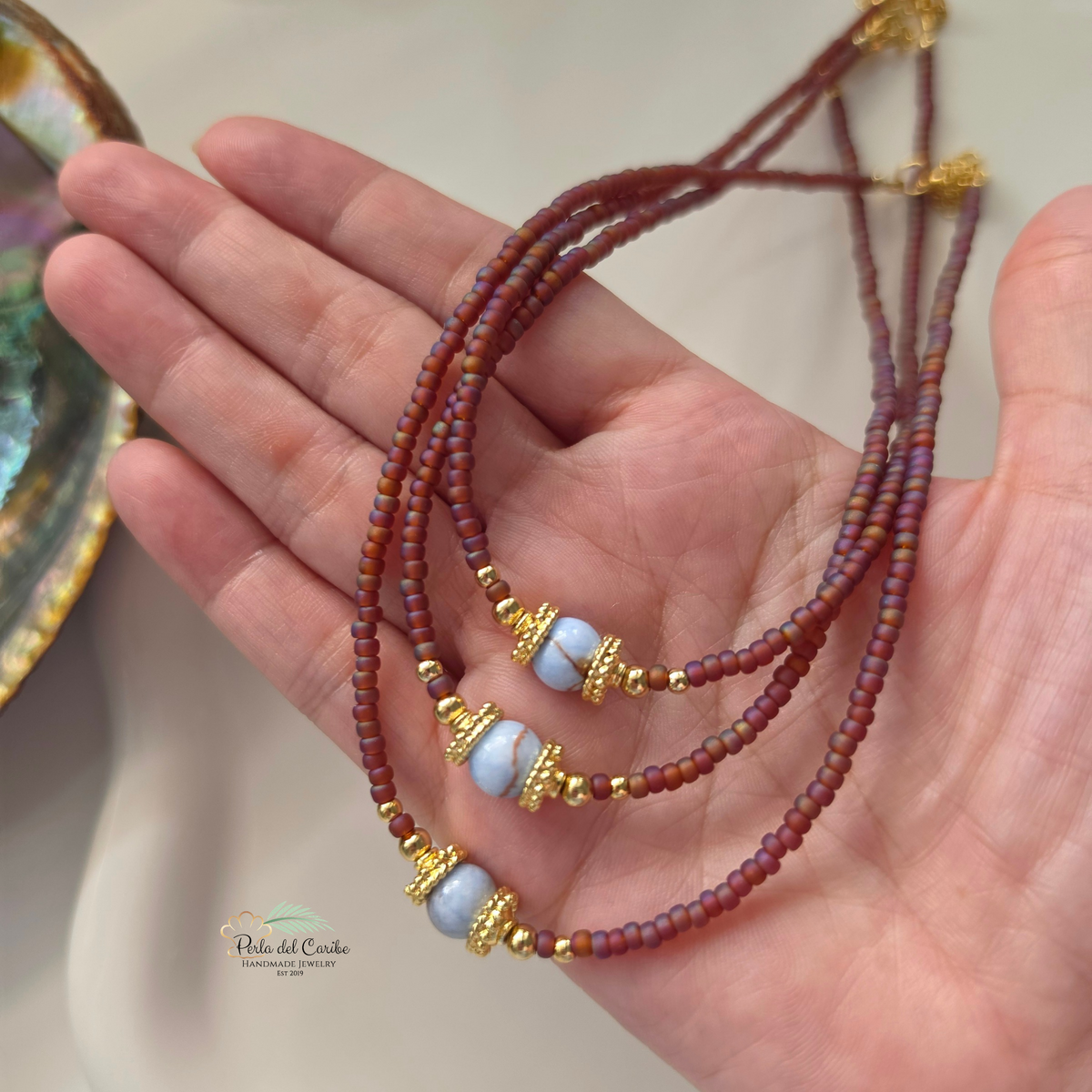 Chocolate Jade Choker