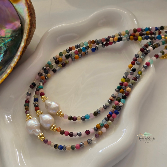 Gemstone Baroque Necklace
