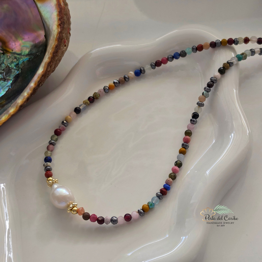 Gemstone Baroque Necklace