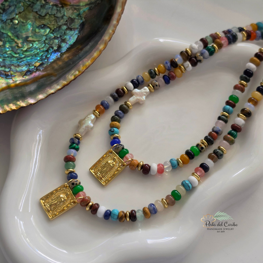 Guadalupe Gemstone Necklace