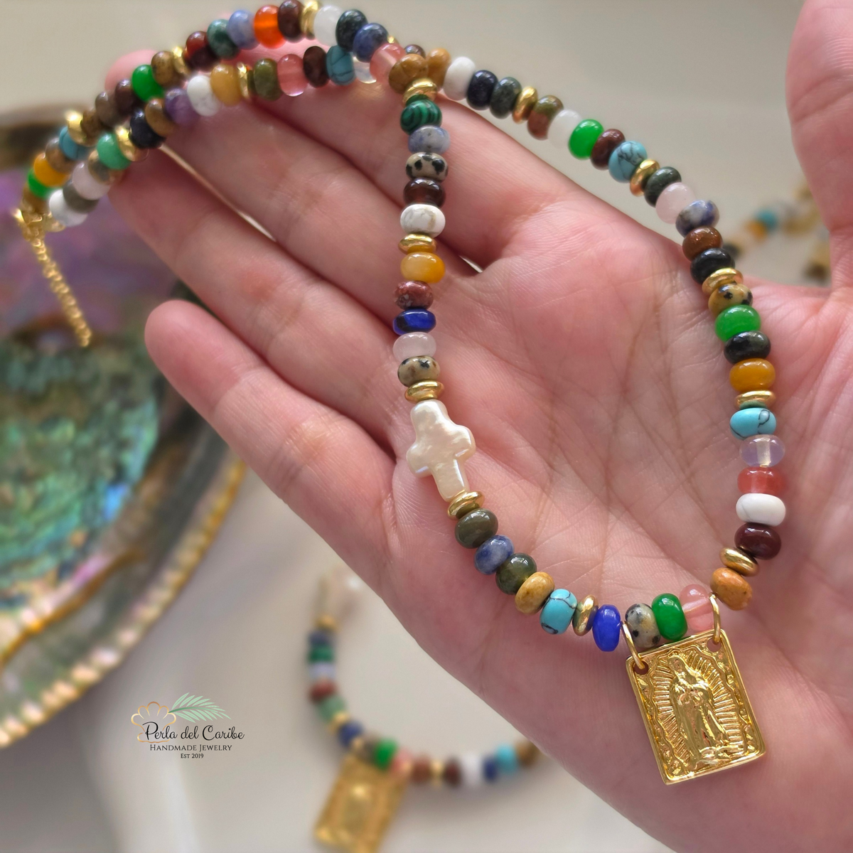 Guadalupe Gemstone Necklace