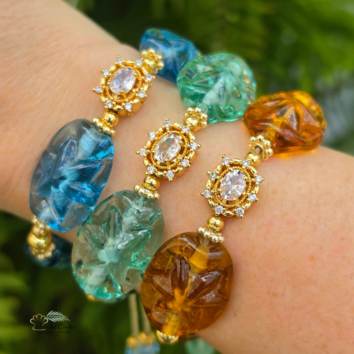 Sea, Sand & Sky Elastic Bracelet