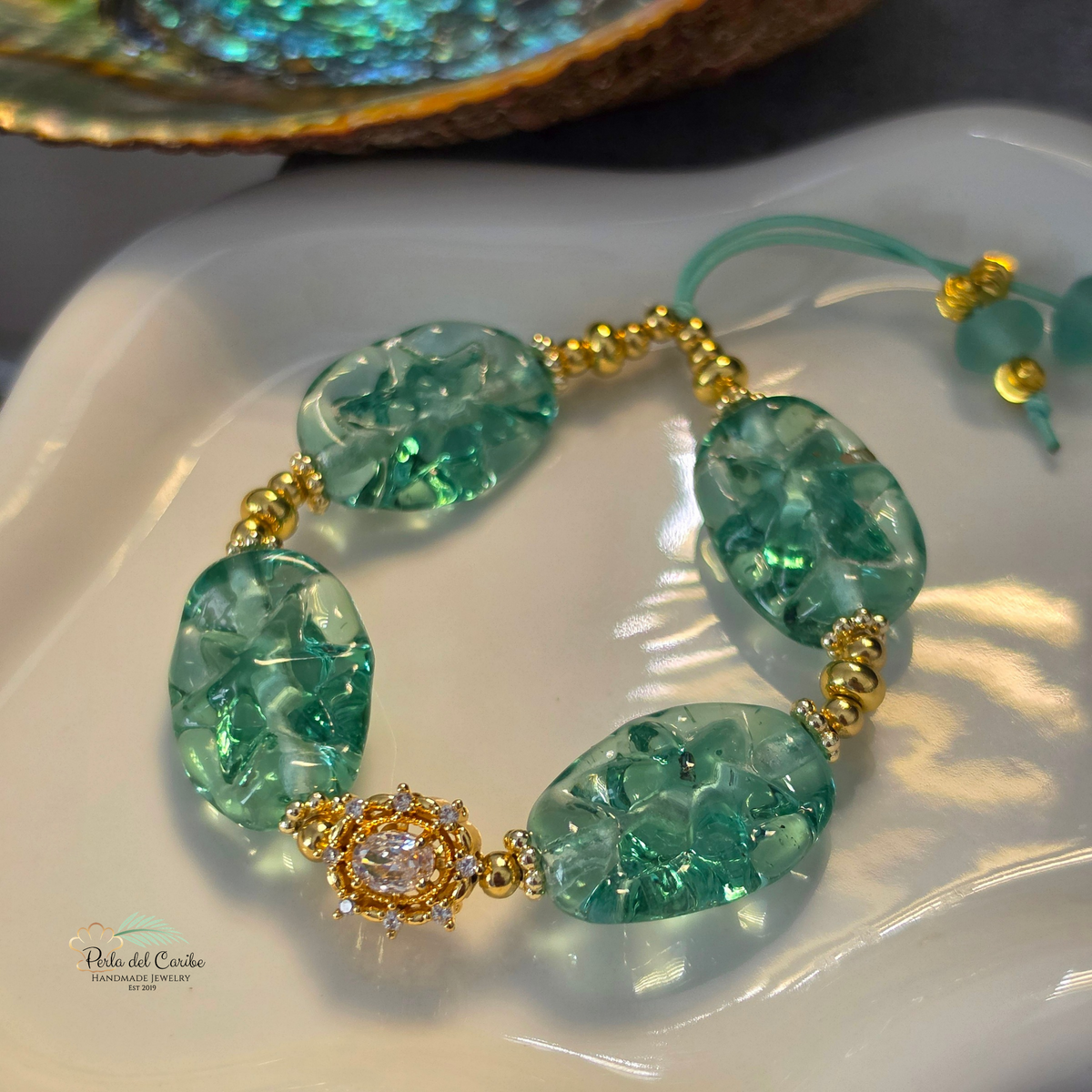 Sea, Sand & Sky Elastic Bracelet