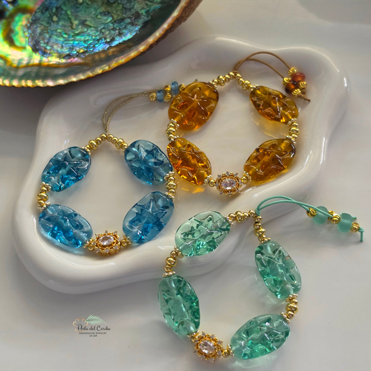 Sea, Sand & Sky Elastic Bracelet