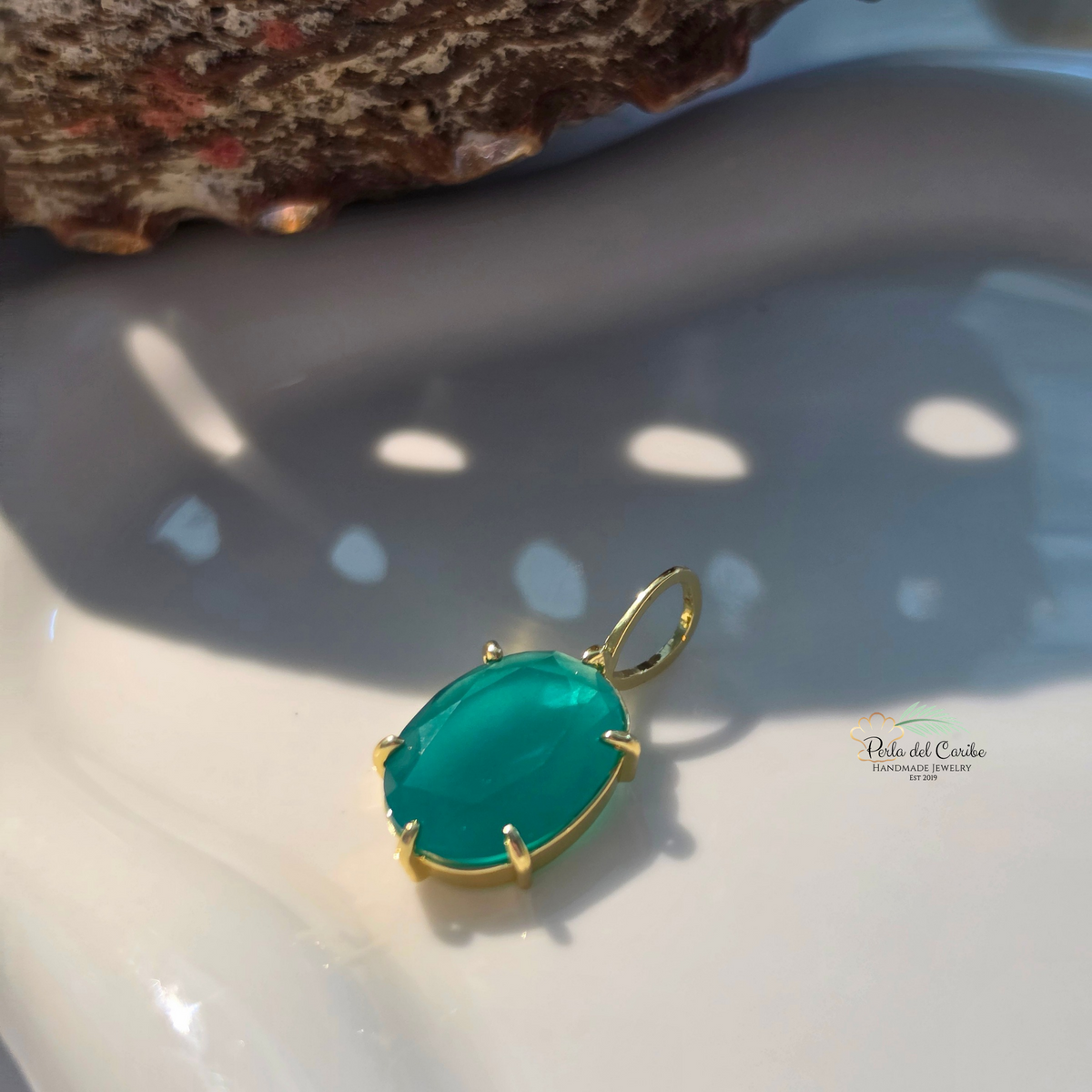 Classic Oval Zirconia Charm
