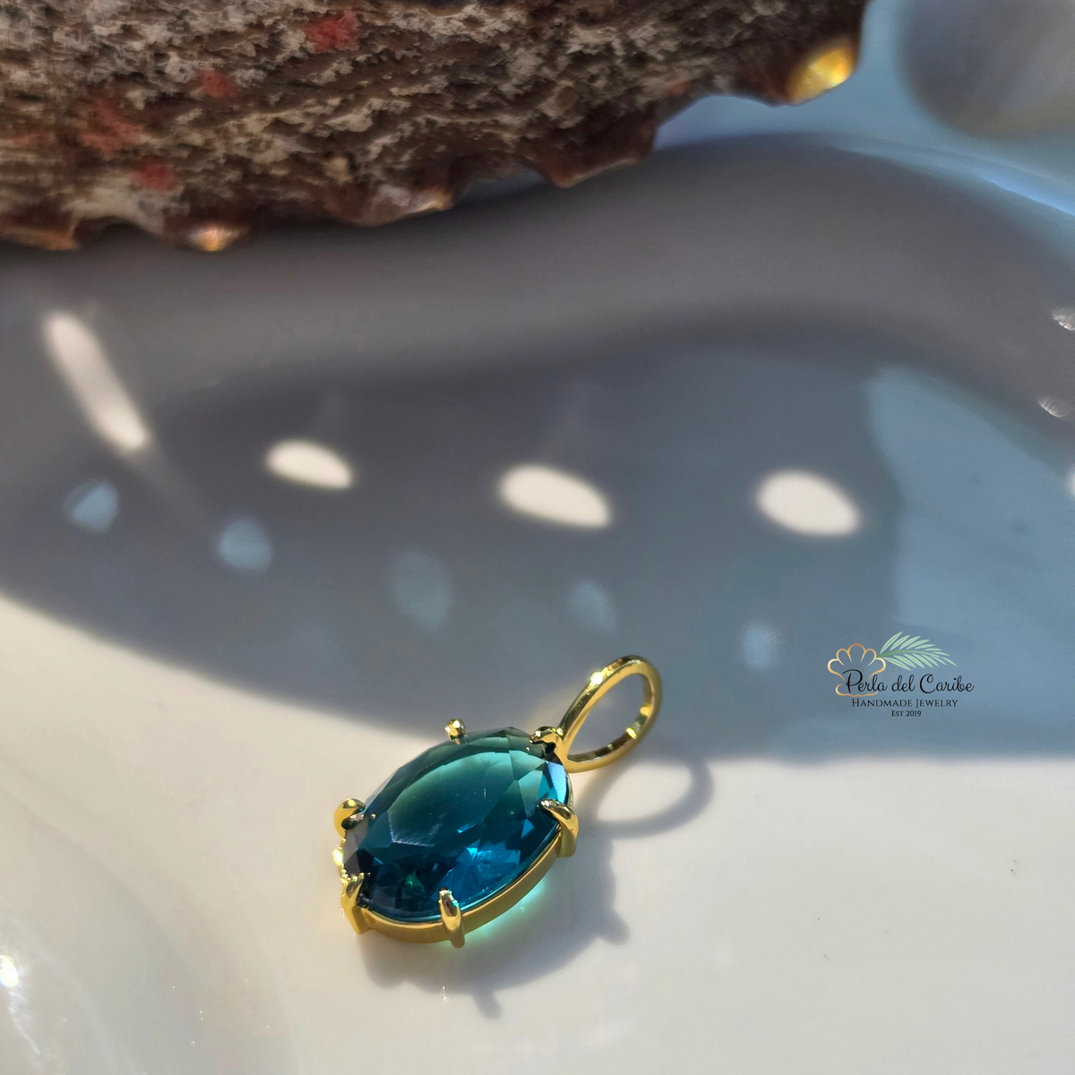 Classic Oval Zirconia Charm