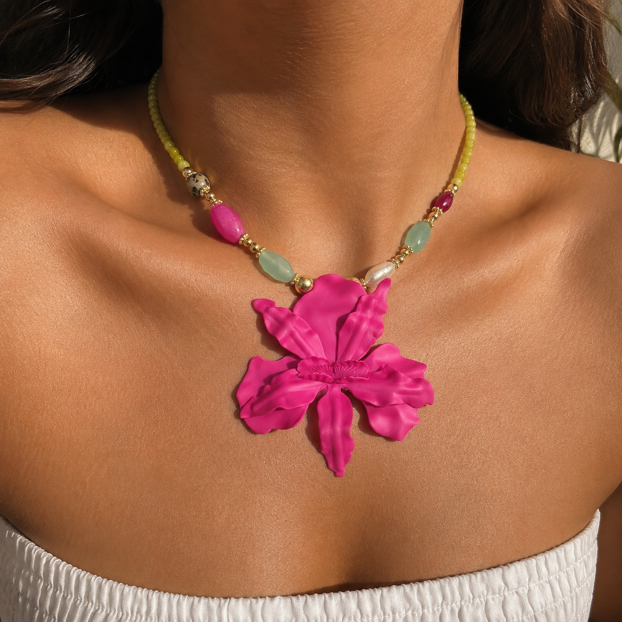 Cattleya Necklace