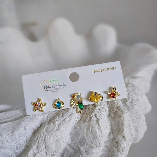 Mix & Match Mermaid Studs Set