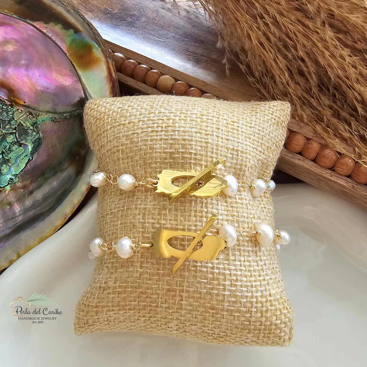 Puerto Rico Map Wired Bracelet