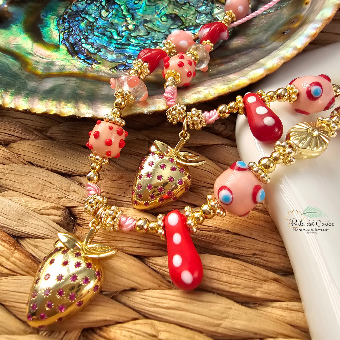 Berry Murano Cord Necklaces