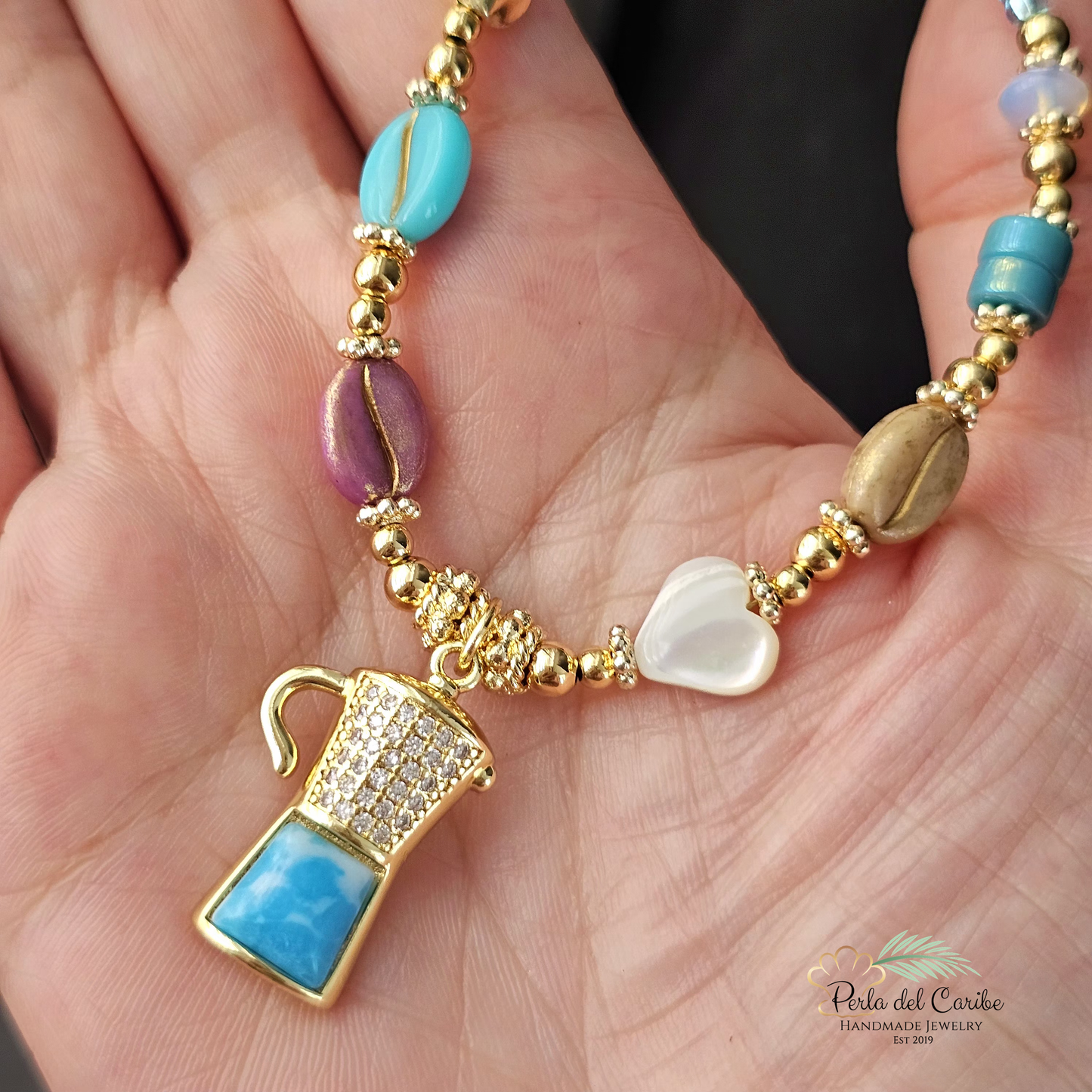 Morning Coffee Necklace