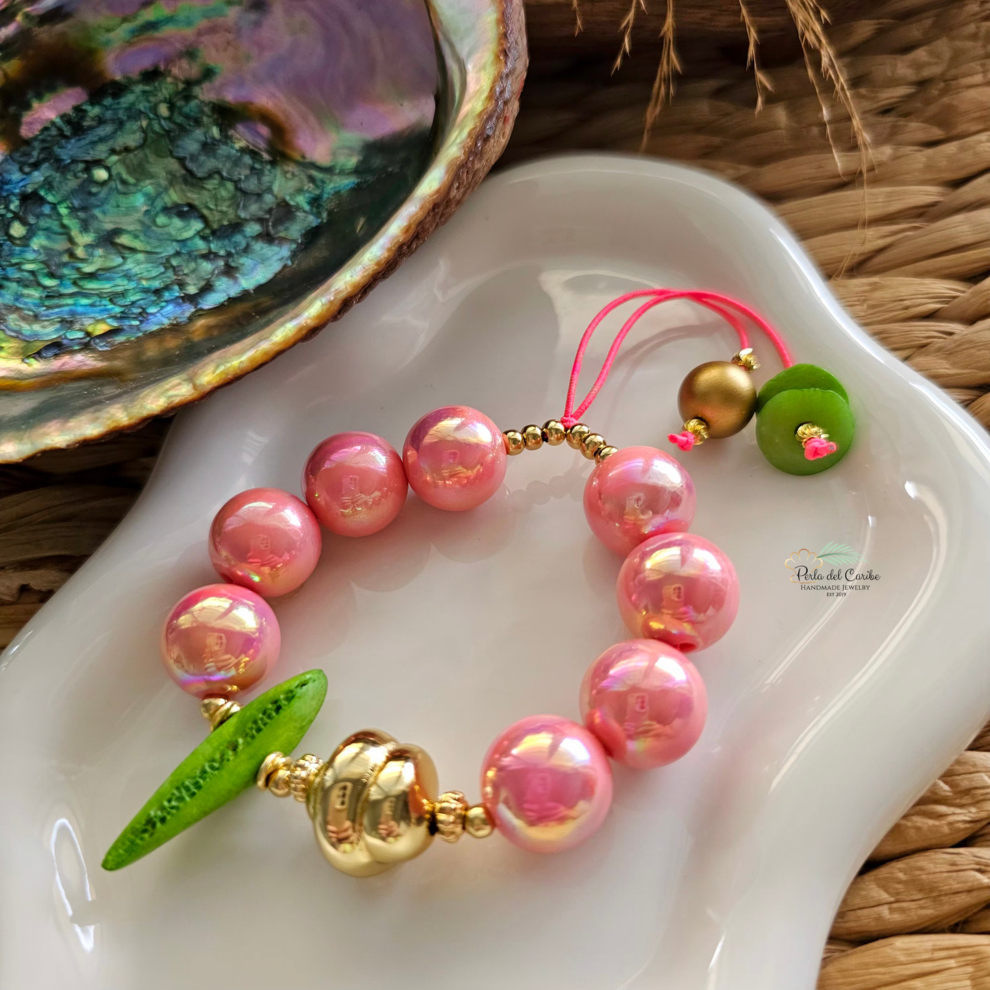 Bubble Gum Elastic Bracelet