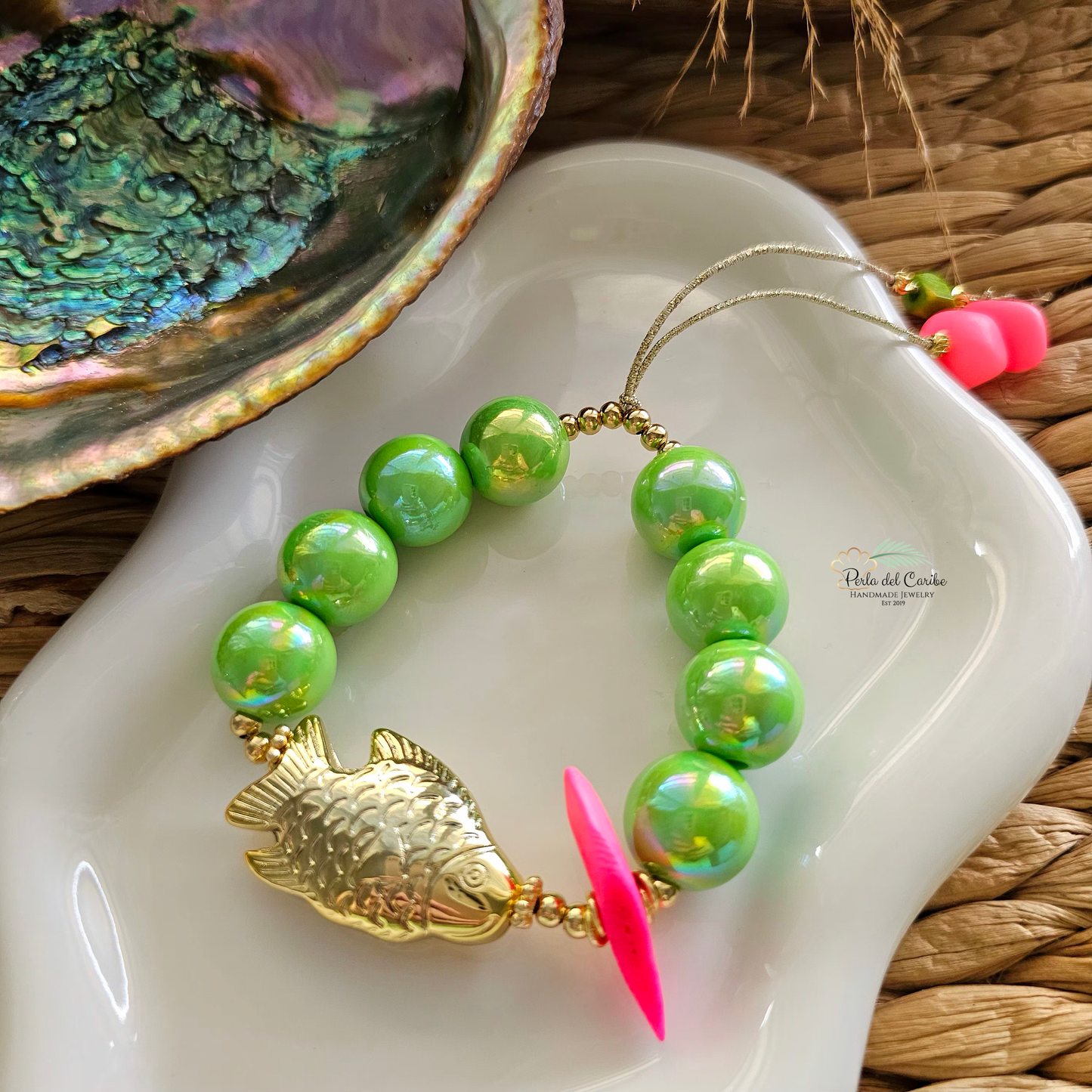 Bubble Gum Elastic Bracelet