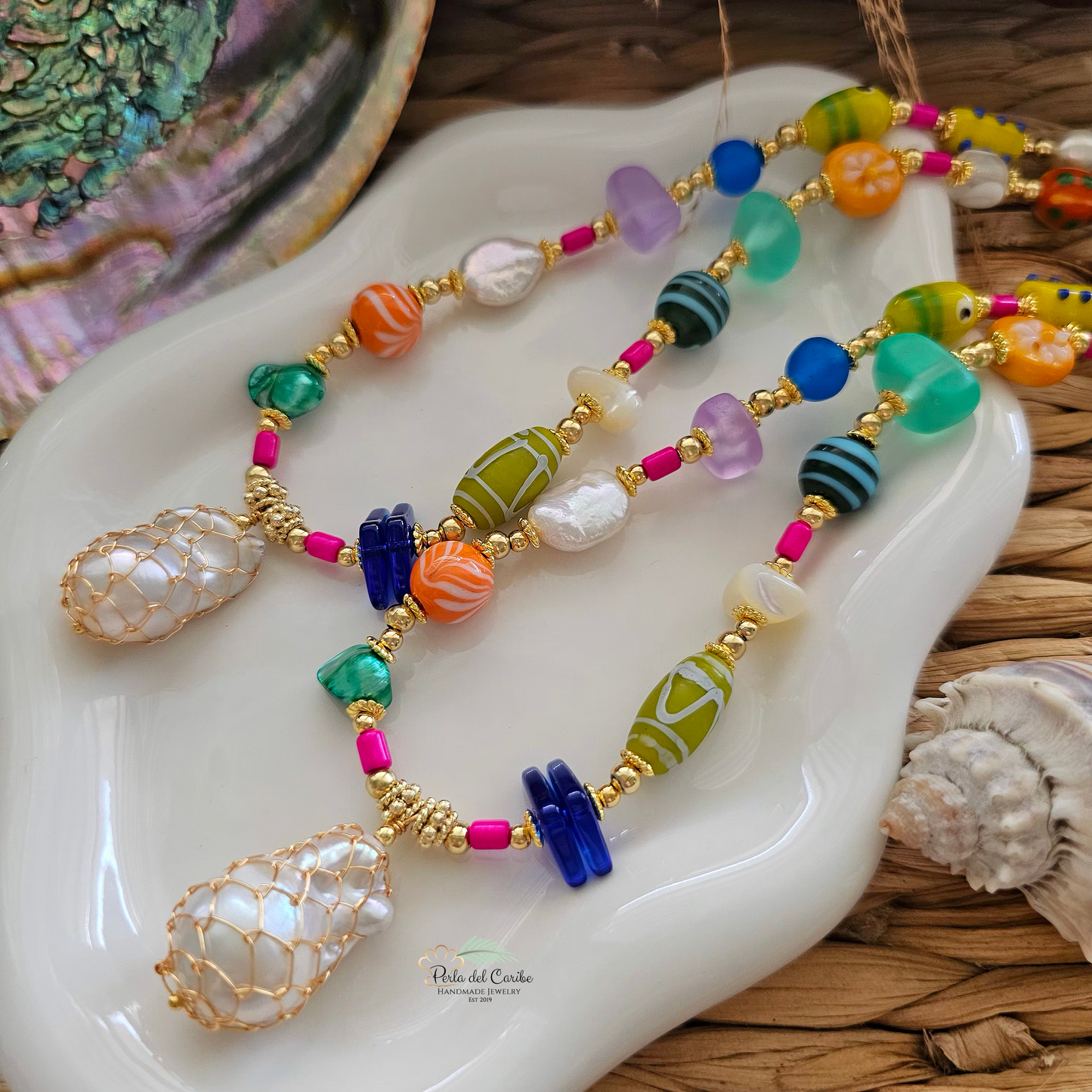 Baroque Pearl Wire Necklace