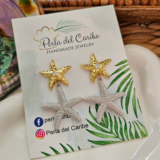 Marimar Two-Tone Earrings