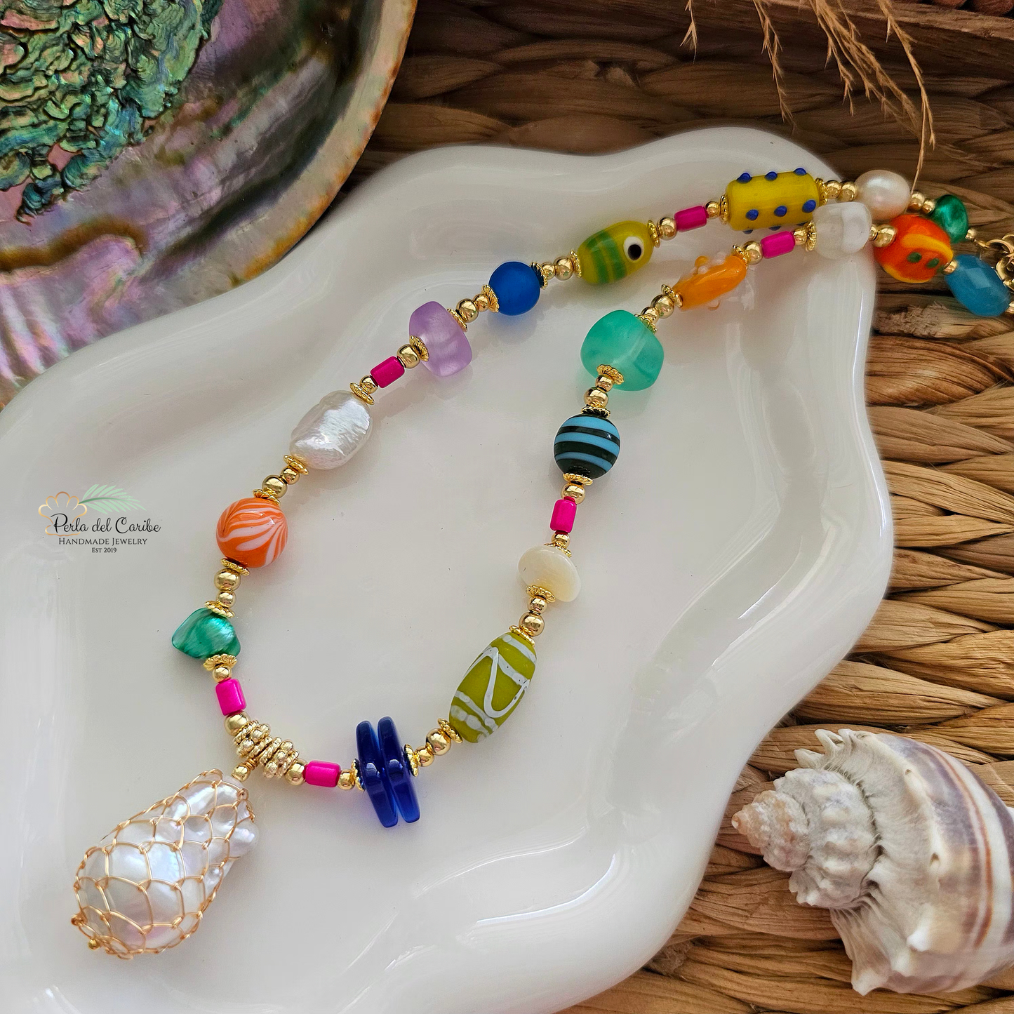 Baroque Pearl Wire Necklace