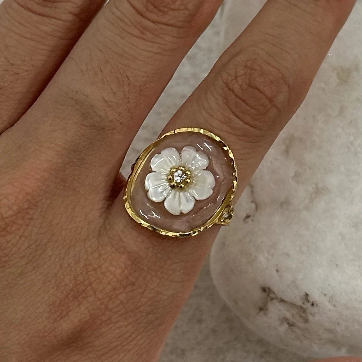 Floating Flower Ring