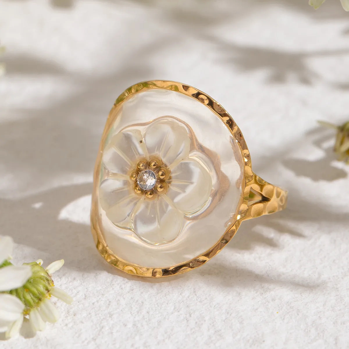 Floating Flower Ring