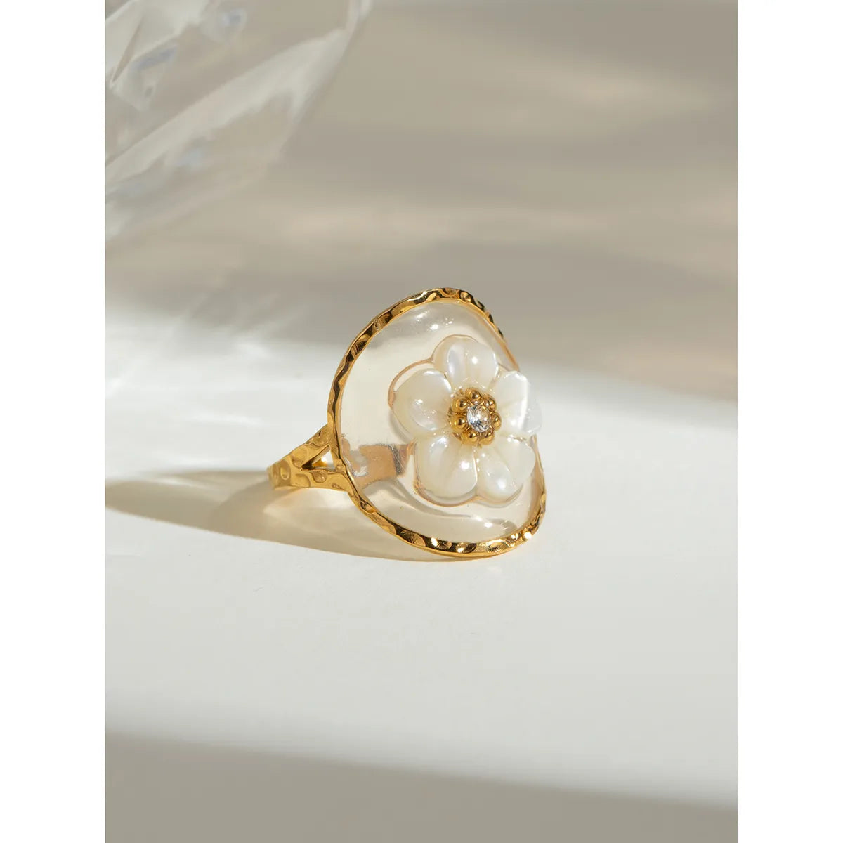 Floating Flower Ring